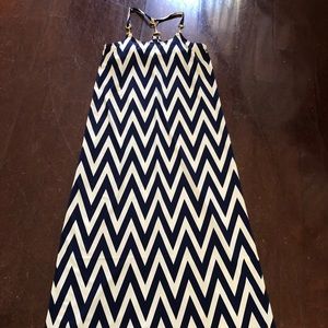 Julie brown cream and navy razor back